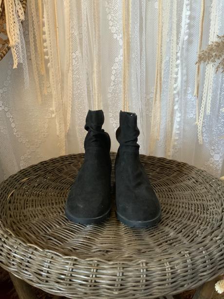 Čierne čižmy f&f semisove, f&f,36