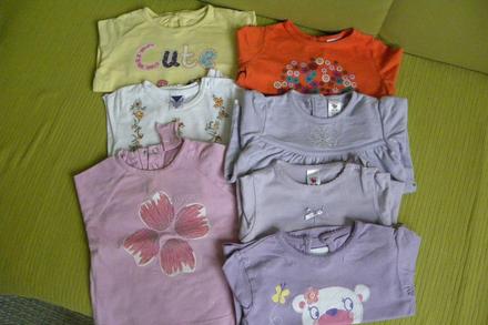 Tricka      dlhy a kratky rukav      7 ks, 68–80