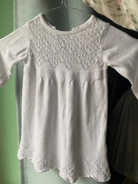 Pletené saty, jacky,74