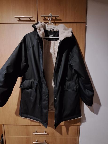 Bunda - waterproof pogumovaná, zara,164