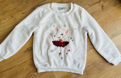 Mikina s flitrami c&a vel.134 - top stav, c&a,134