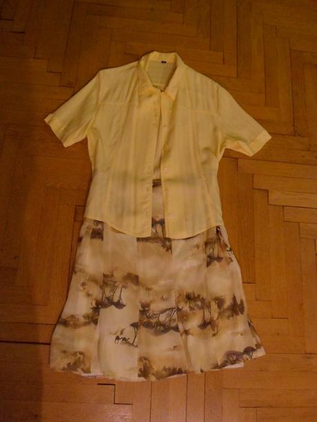 Set sukna a bluzka, veľ. m, slovenka,m