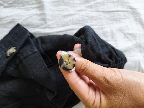 Ľanové šortky s vysokým pásom, primark,32