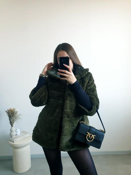 Obojstranný kožúšok/bundička s/m, s