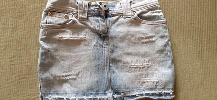 Sukňa, denim,140