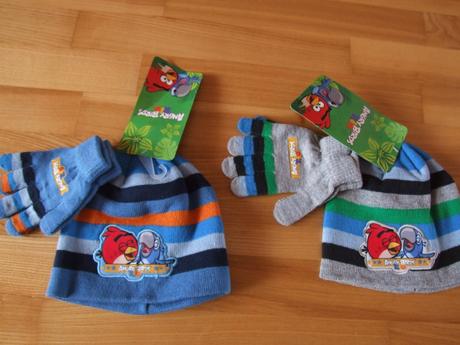 Zimný set angry birds (čiapka + rukavice)., 50