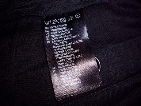 Chino sivý vzor   36, h&m,l