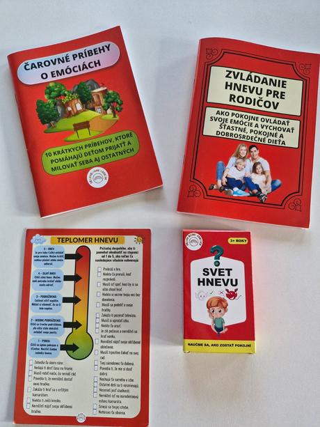 Kartičky a knižky na zvládanie hnevu, 