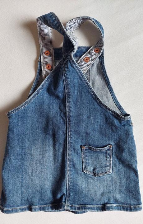 Riflove šaty sukňa na traky 86, h&m,86