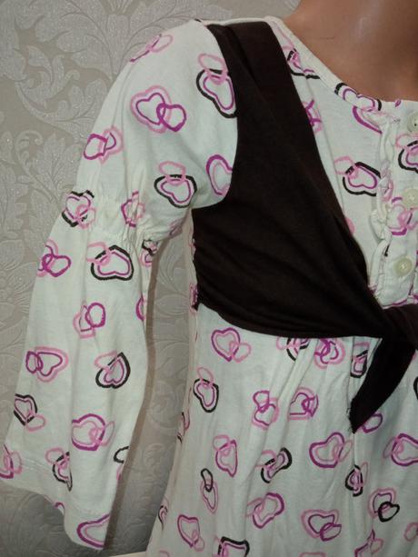 Dievčenské maslové šaty s vestou a srdiečkami (98), bonprix,98