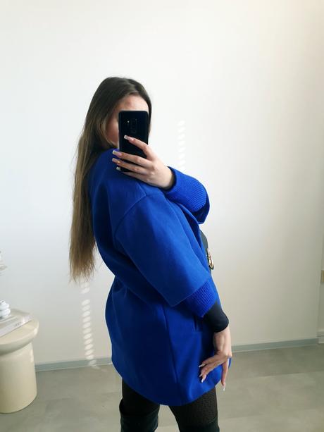 Modrý kabátik m, m