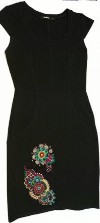Desigual šaty s výšivkou, desigual,s