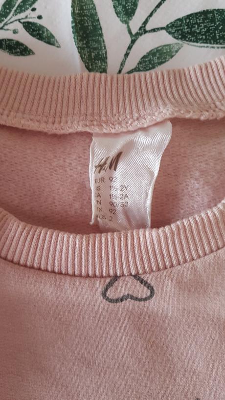 Mikinkové šatičky, h&m,92