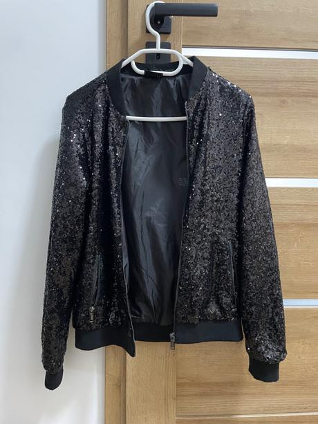 Flitrovaná bomber bunda, esmara,s