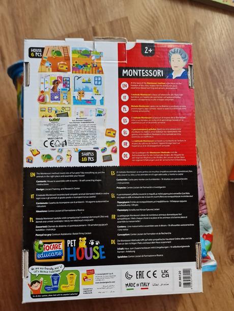 Montesorri vkladačka, 