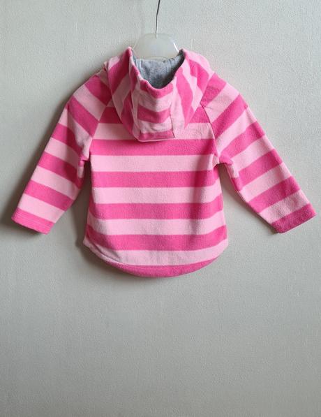 Ružová fleecová bunda s aplikáciou, next,86