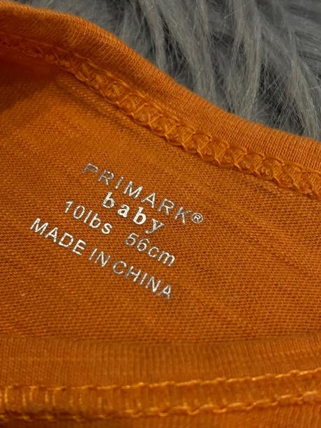 Chlapčenské body oranžové primark (56), primark,56