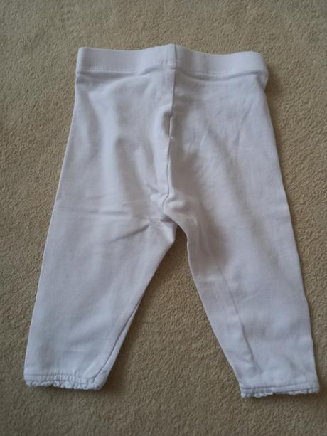 Biele leginy 68, mothercare,68