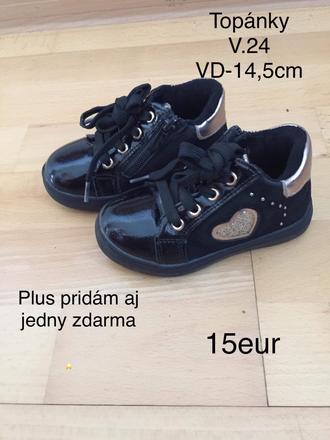2x prechodné topánky, 24
