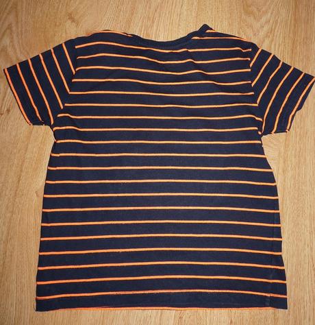 Oranžové pásiky, primark,122