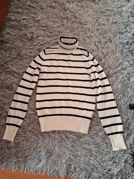 Prúžkovaný rolák, h&m,xs