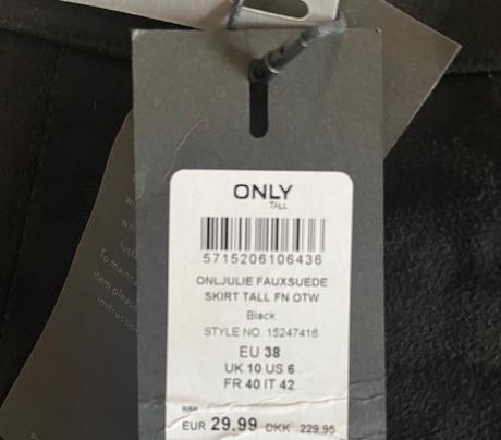 Only sukňa eko koža vel.38/m, only,38 / m