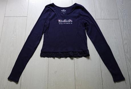 Vrúbkované tričko hollister, hollister,m