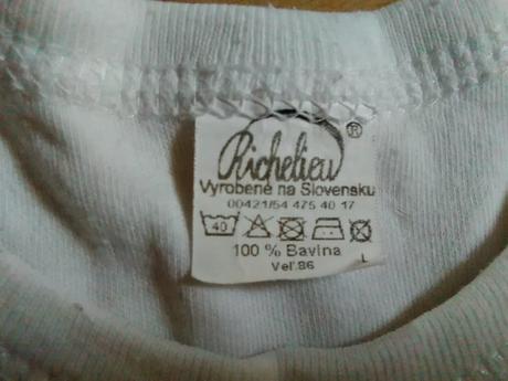 Biele body, richelieu,86