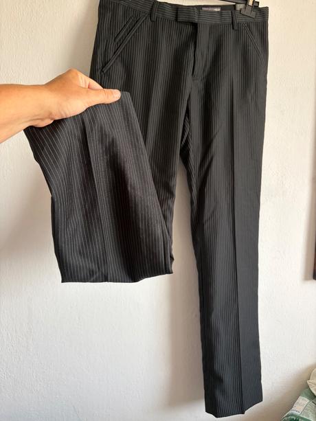 Hm velk 48 elegantne biznis nohavice pruzkovane c, h&m,48