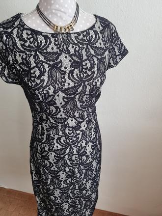 Púzdrové šaty so vzhľadom čipky 38, f&f,38