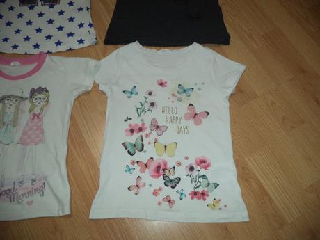 4 ks tričiek, 122-128, h&m,122