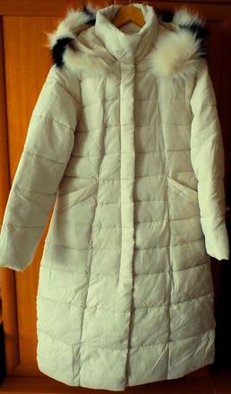 Dlhá maslovo biela vetrovka, v. xl/xxl, xl