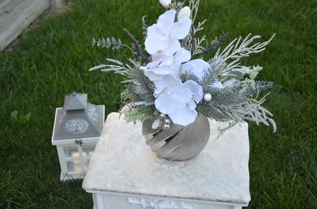 Luxusný vianočný aranž s orchideou, 