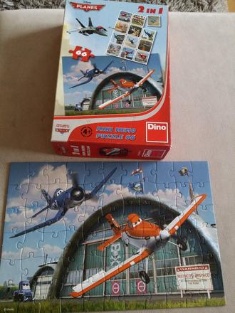 Puzzle a pexeso lietadla,