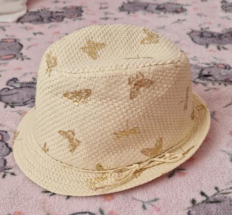 Klobúčik "motýliky", h&m,92