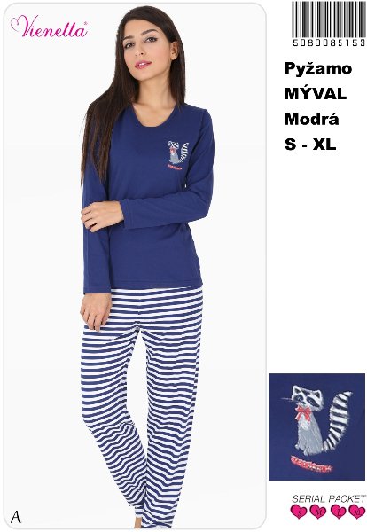 Dámske pyžamo bavlnené, l / m / s / xl / xxl