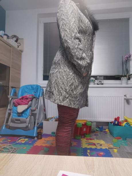 Kabát s kozusinou, s