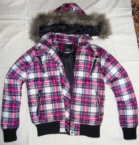 Karovaná zimná bunda, gate,s