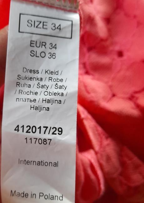 Šaty s kvetinovým  vzorom, orsay,34