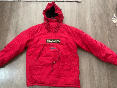 Pánska zimná bunda napapijri červená veľkosť xl, napapijri,xl