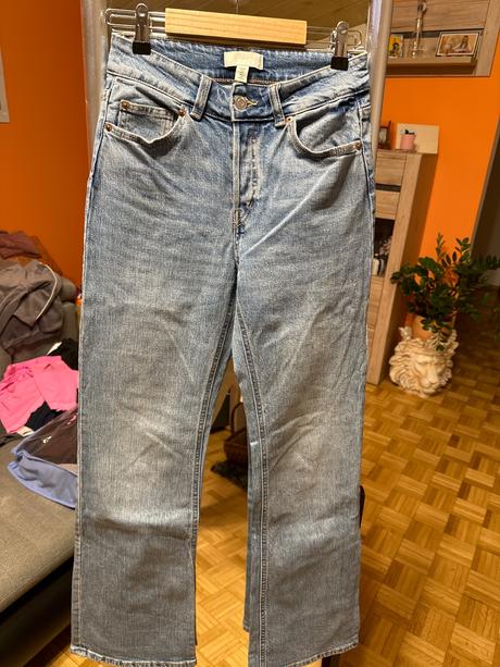 Modré rifle, h&m,34