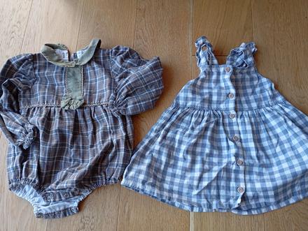 Letné šaty h&m a karované  body, h&m,74
