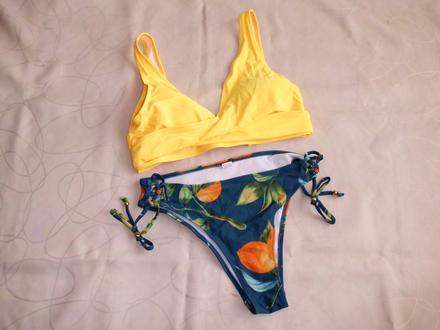 Žltá + tmavozelená farba, m