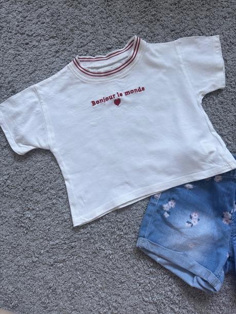Tričko zara 104 crop top, zara,104