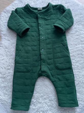 Tmavozeleny presivany overal h&m, h&m,68