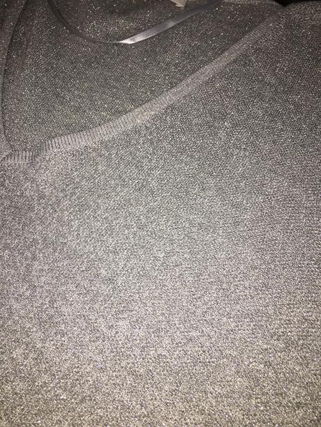 Ziarivy svetrik s veckovym vystrihom - nenoseny, camaieu,xl