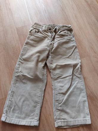 Menčestrové nohavice, h&m,98