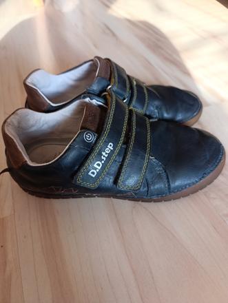 Kožené prechodné topánky d.d.step, d.d.step,35