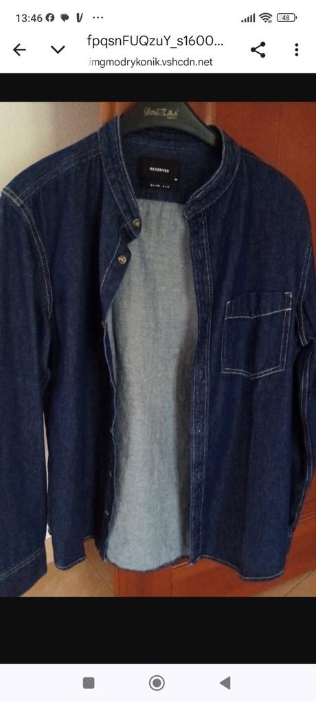 Pánska riflová košeľa, reserved,m