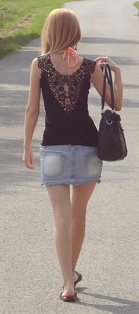 Rifľová sukňa v. 36, denim,36